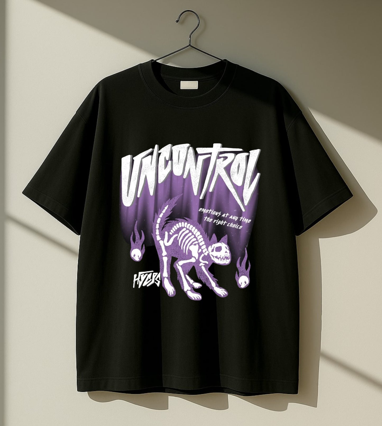 Uncontrol – Black Oversized T-Shirt