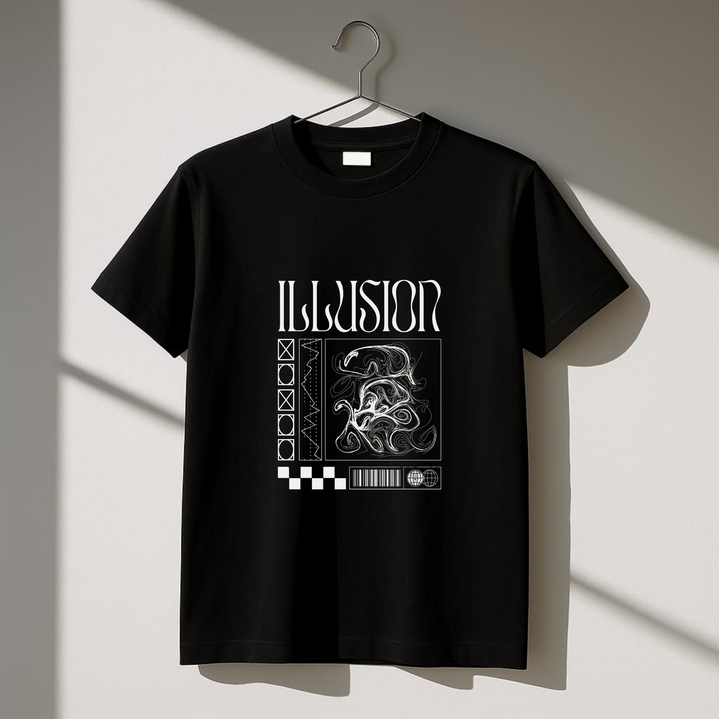 Illusion black tshirt