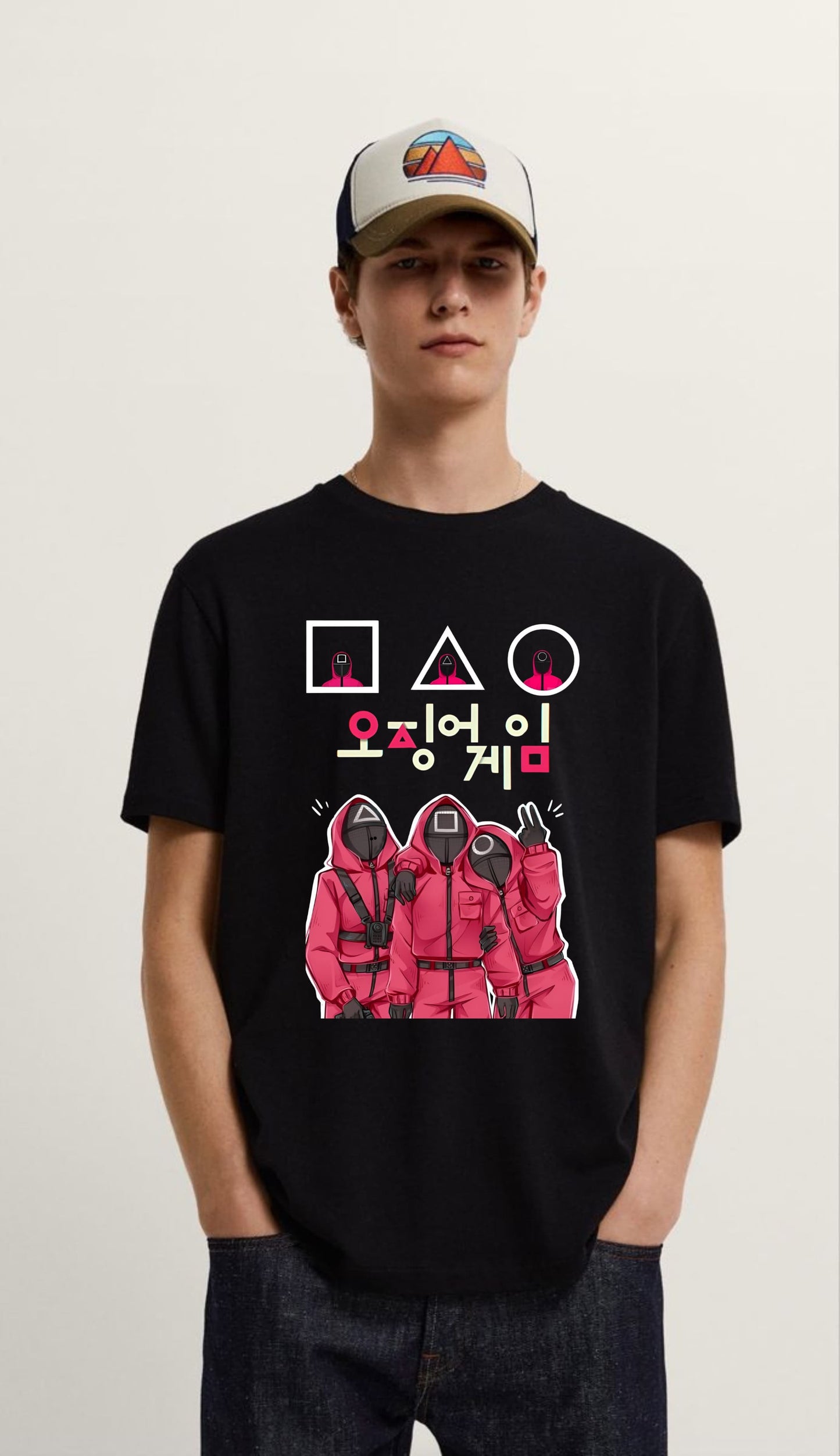 Squid Game Black T-shirt - Bold & Stylish Design