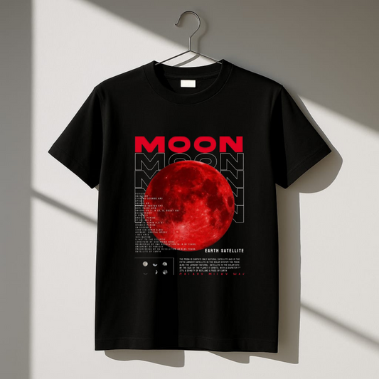 Black Bloodmoon T-Shirt – Mystical Lunar Style