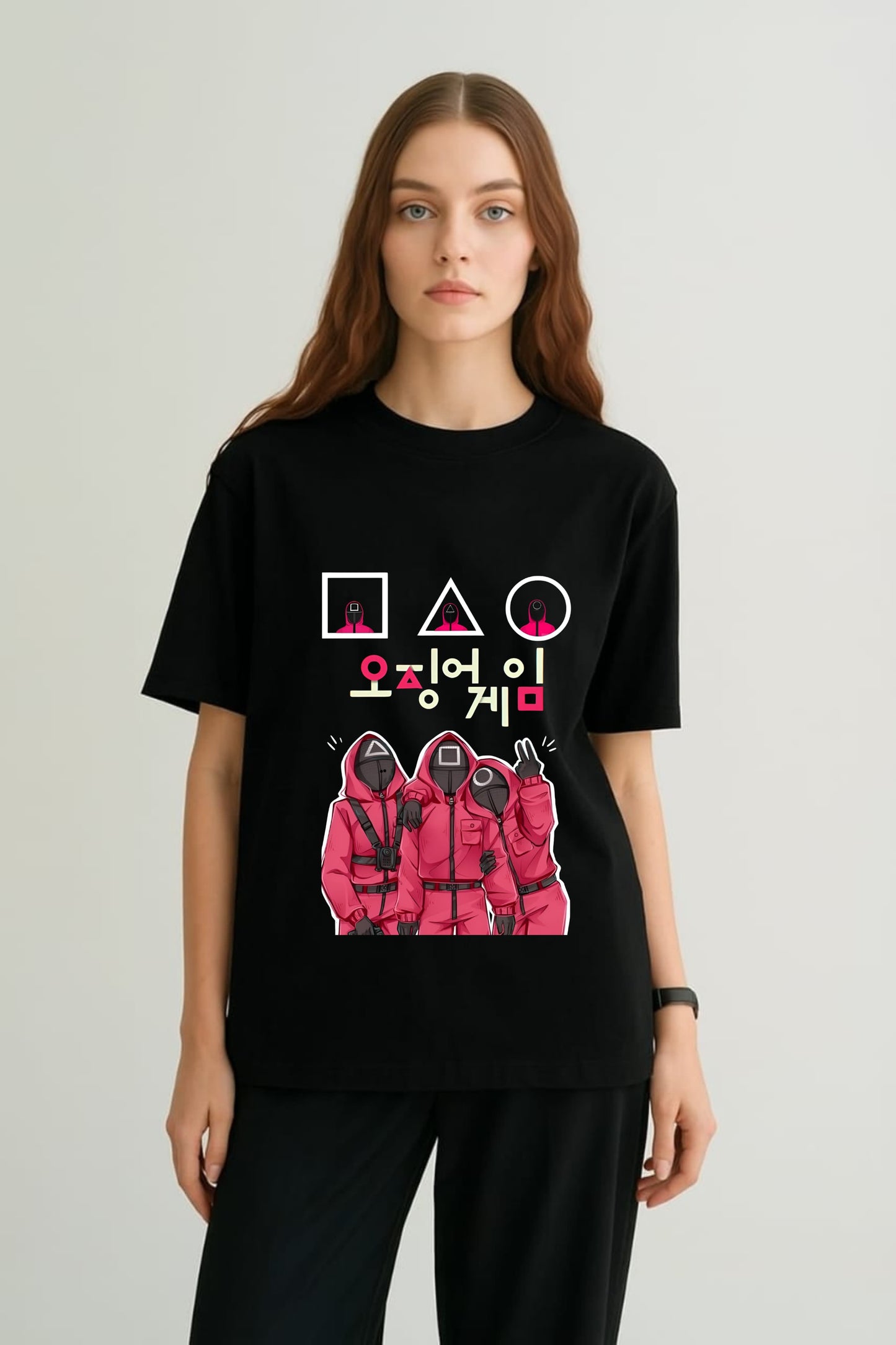 Squid Game Black T-shirt - Bold & Stylish Design