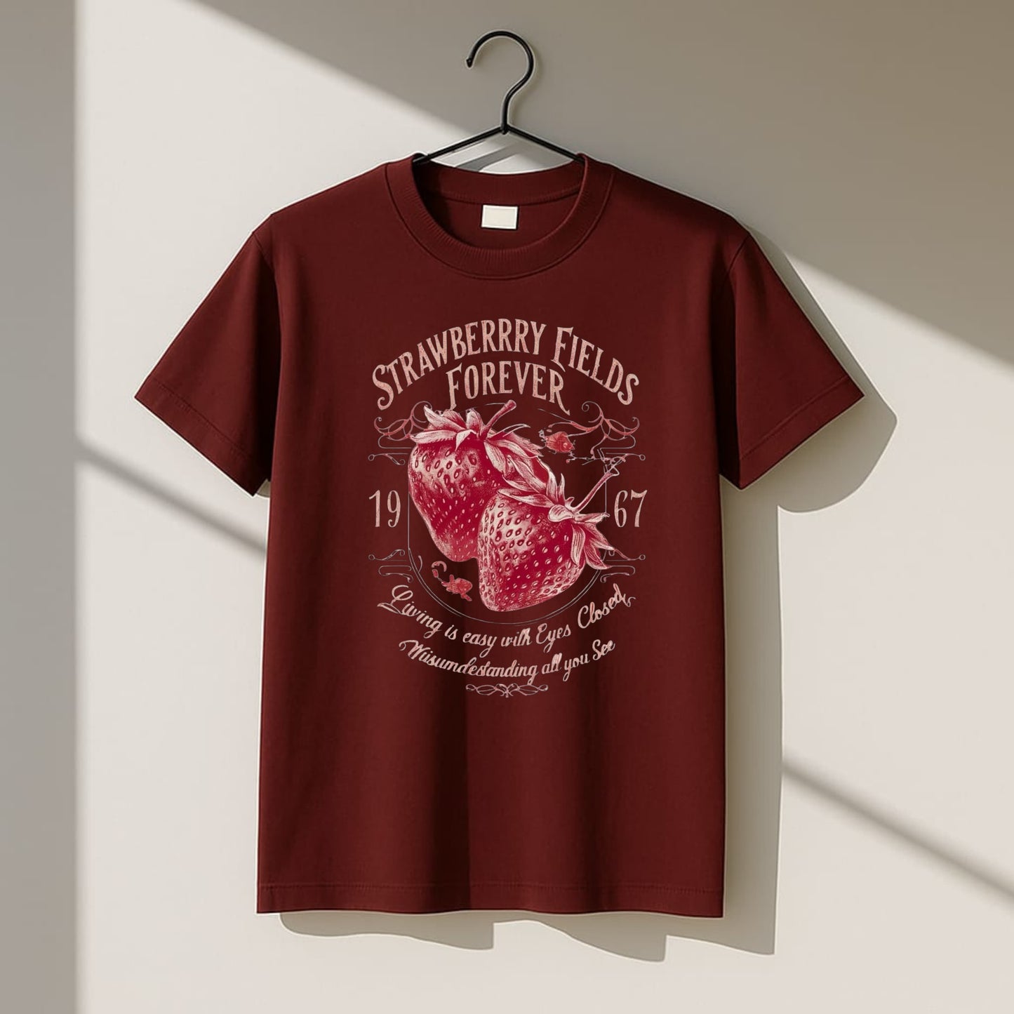 Strawberry Fields Forever – Women’s Crewneck T-Shirt