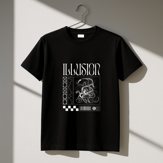 Illusion black tshirt