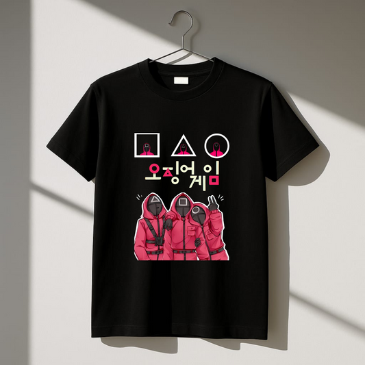Squid Game Black T-shirt - Bold & Stylish Design