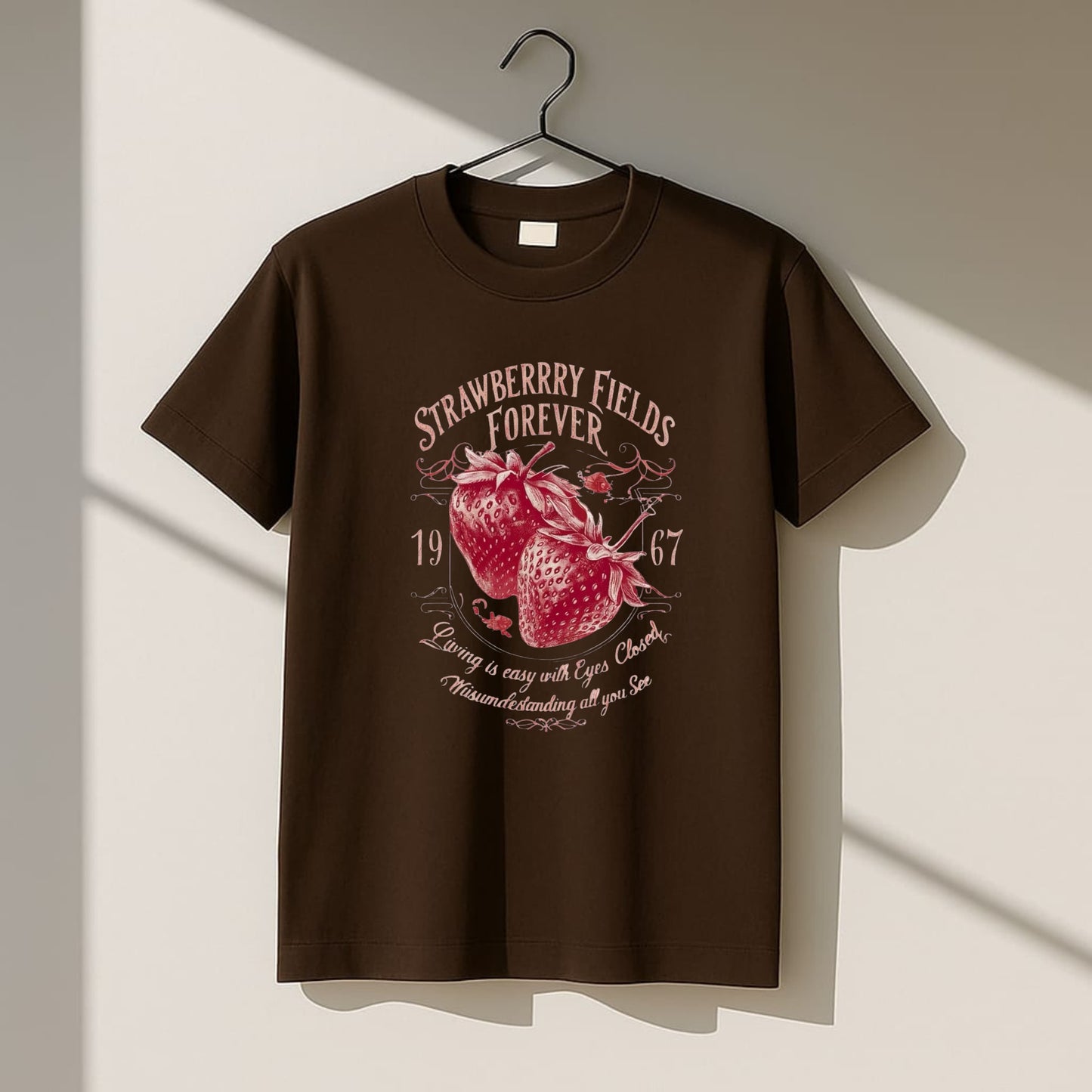 Strawberry Fields Forever – Women’s Crewneck T-Shirt