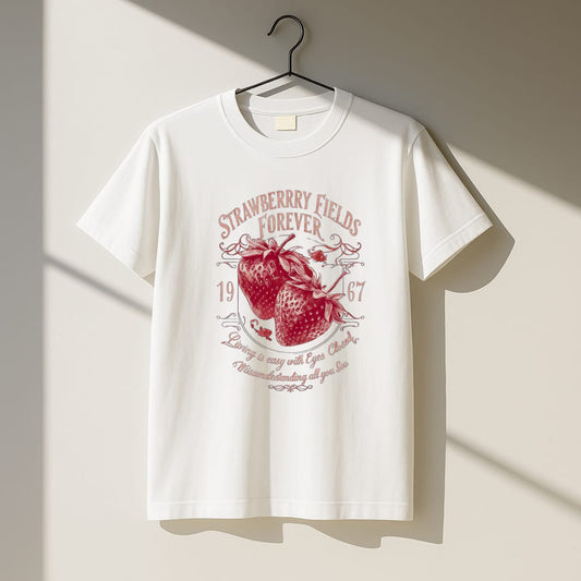 Strawberry Fields Forever – Women’s Crewneck T-Shirt