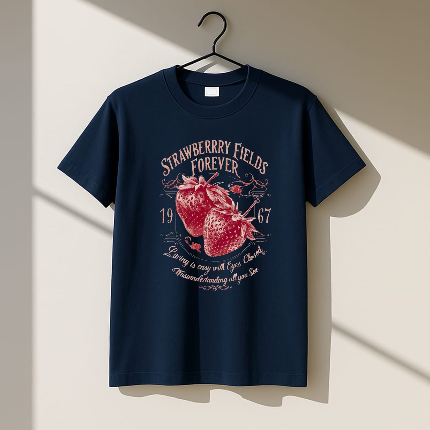 Strawberry Fields Forever – Women’s Crewneck T-Shirt